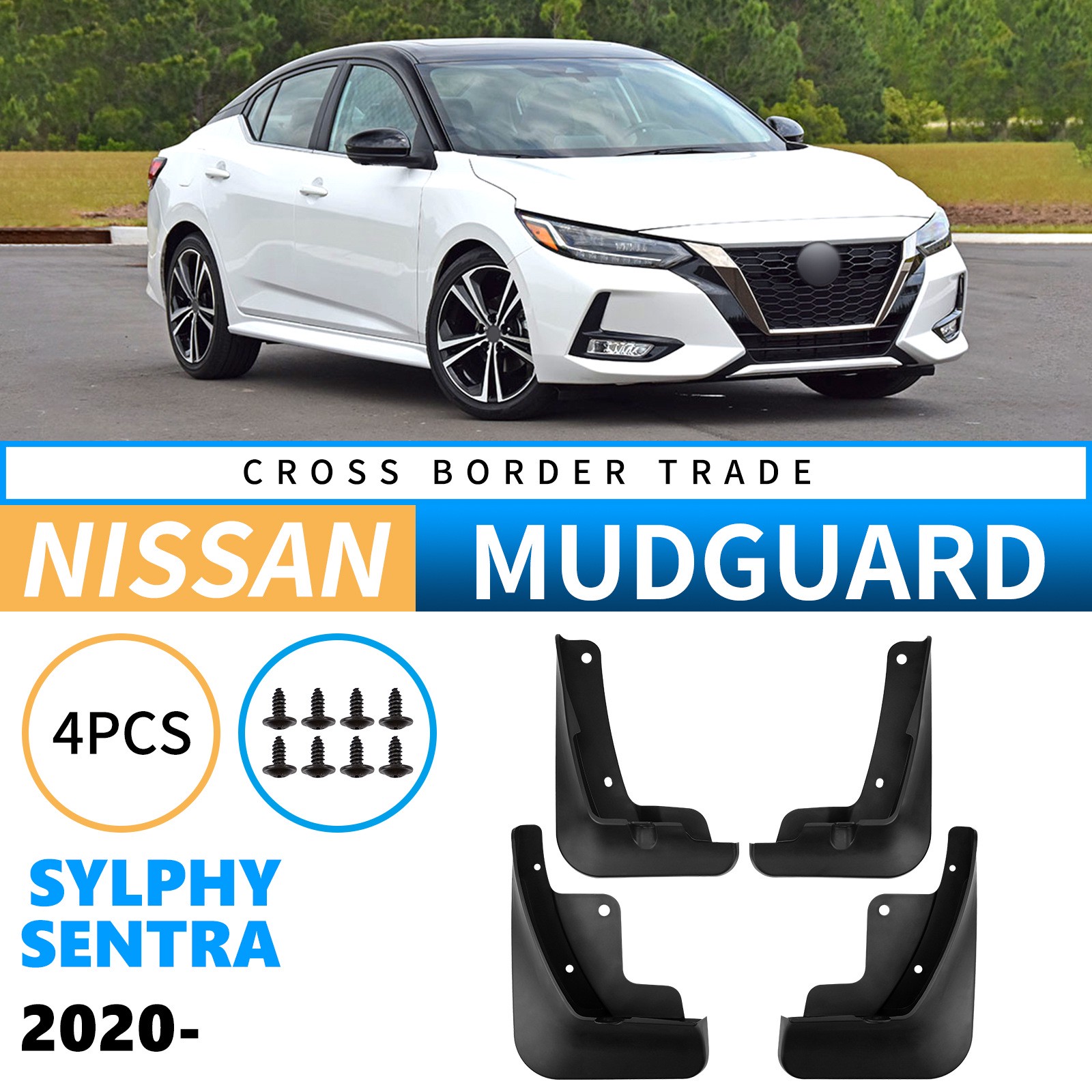 Mudguards for Nissan Sylphy.Sentra 2020-2025 Mudguards for Nissan Sylphy.Sentra 2020-2025