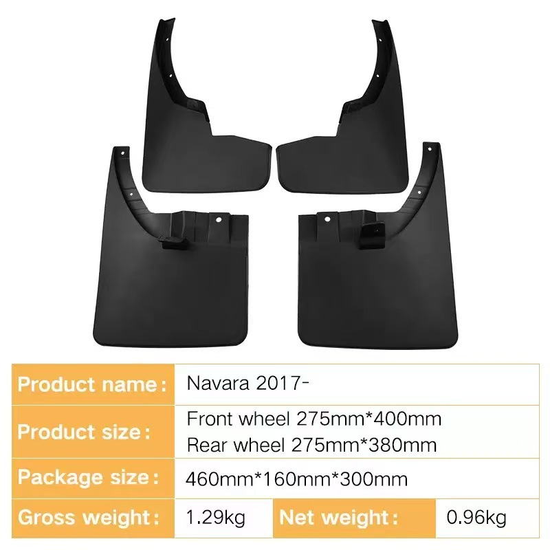 Mudguards for Nissan Navara Regi 6