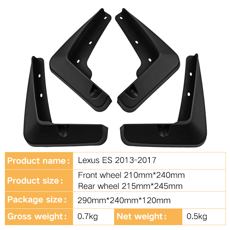 Mudguards for Lexus ES 2013-2017