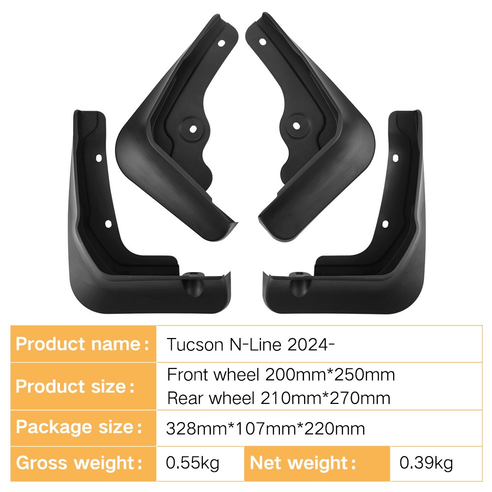 Mudguards for Hyundai Tucson N-Line 2024