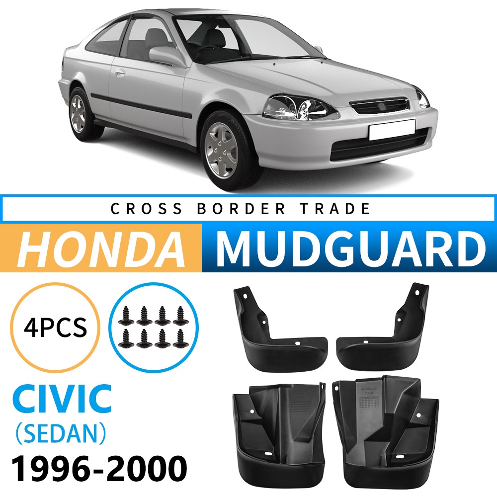 Mudguards for Honda Civic Sedan 1996-2000 Mudguards for Honda Civic Sedan 1996-2000