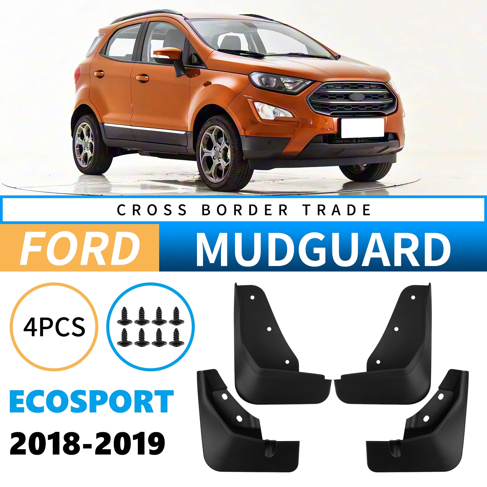 Mudguards for Ford EcoSport 2018-2019 Mudguards for Ford EcoSport 2018-2019