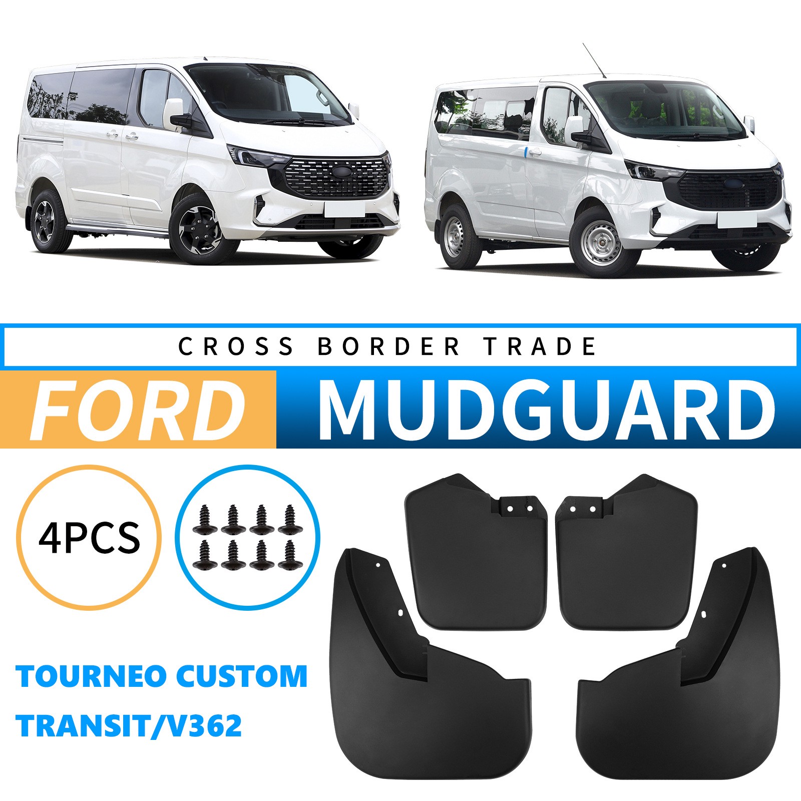 Mudguards for Ford V362 Tourneo Custom Transit Mudguards for Ford V362 Tourneo Custom Transit