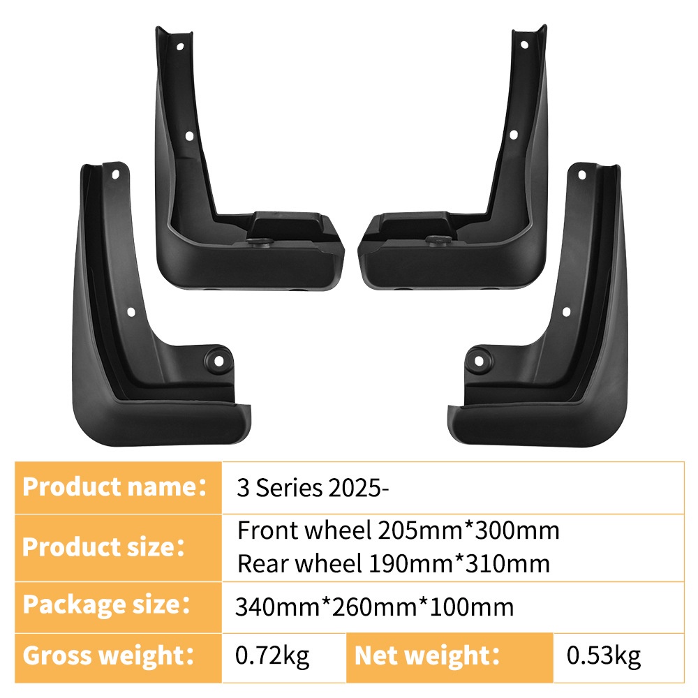 Mudguards for BMW 3 Series 2025