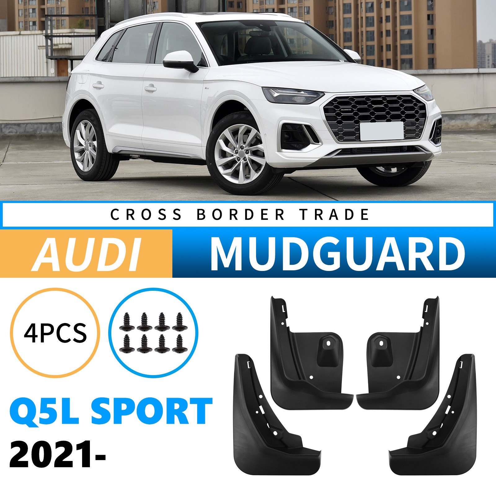 Mudguards for Audi Q5L 2021-2025 Mid-to-High-End Sport Edition Mudguards for Audi Q5L 2021-2025 Mid-to-High-End Sport Edition