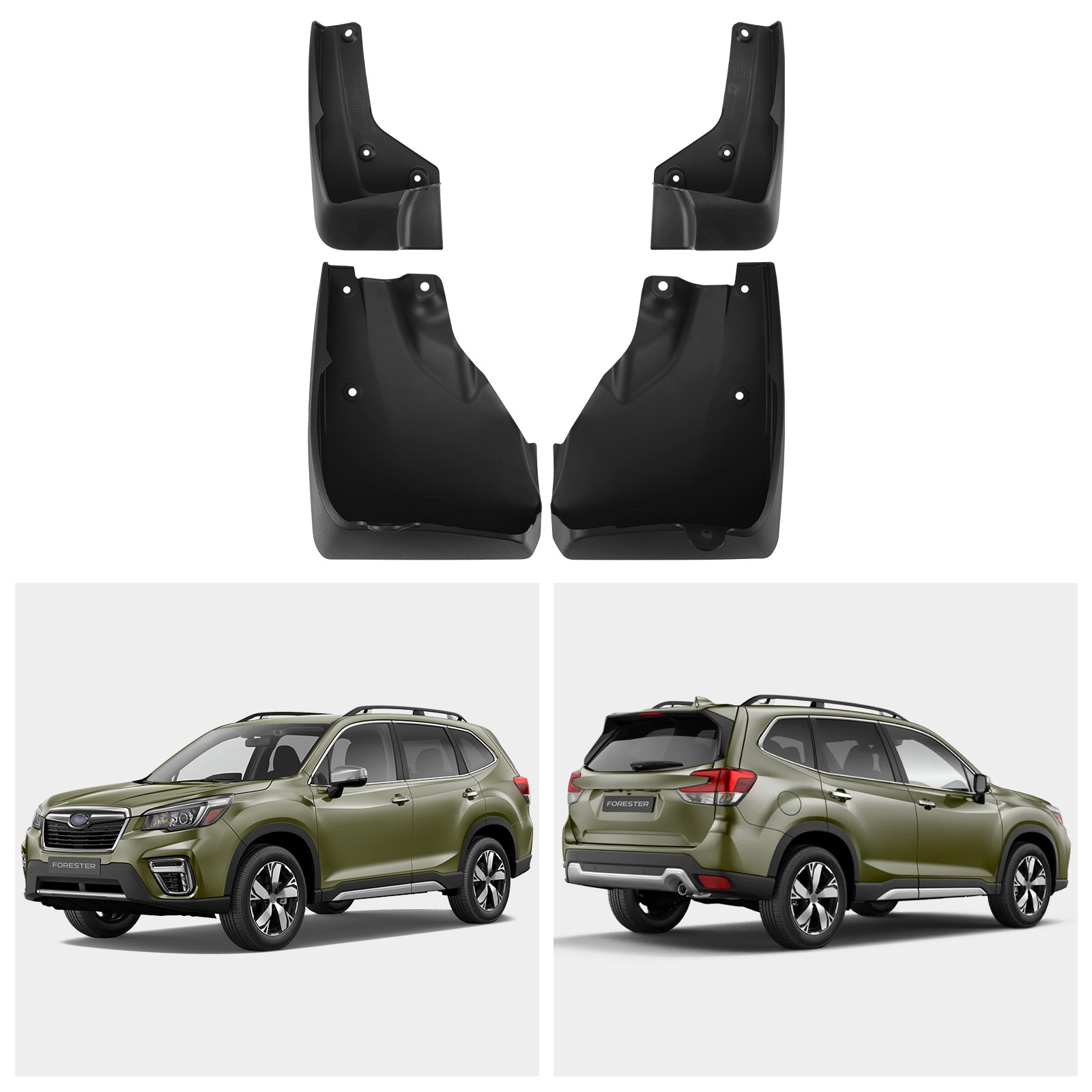 Mudguards for Subaru Forester 2019-2024 (Large Edition)
