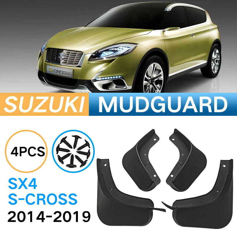 Mudguards for Suzuki SX4 S-CROSS (2014-2019) Mudguards for Suzuki SX4 S-CROSS (2014-2019)