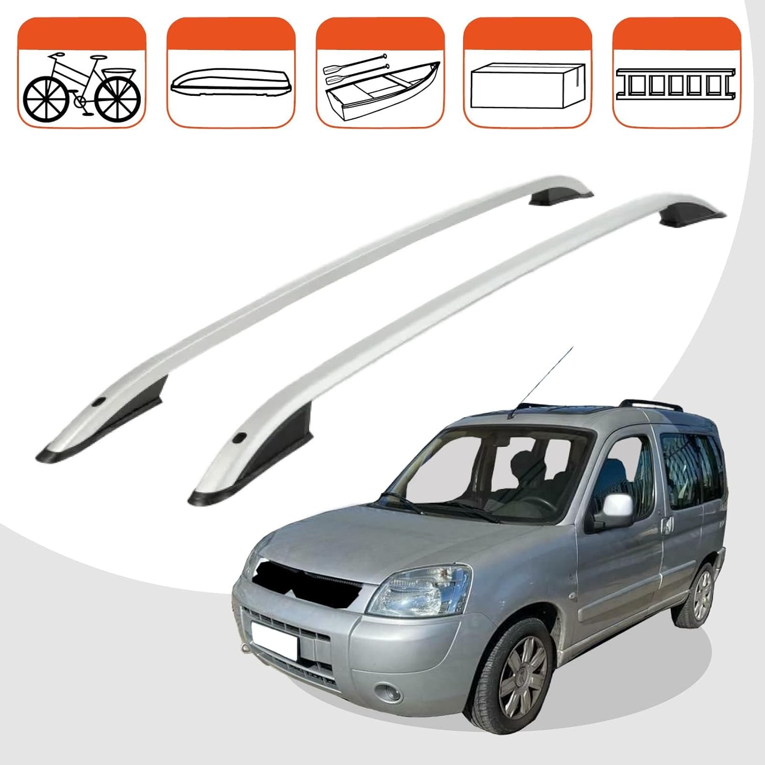 Car roof rack rails for Citroen Berlingo 1997-2007