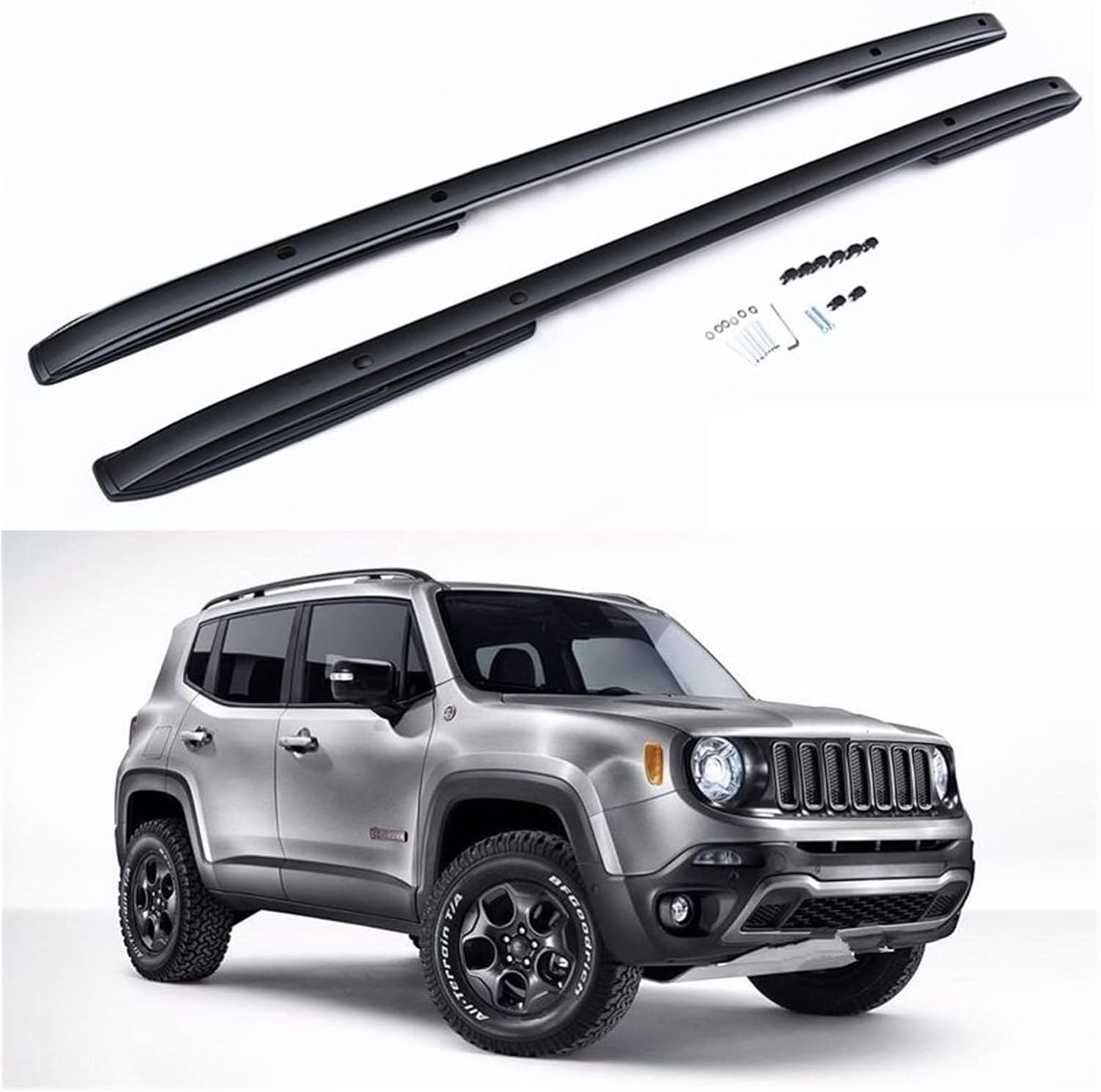 Car roof rack rails for Jeep Renegade 2016 2017 2018 2019 2020 2021