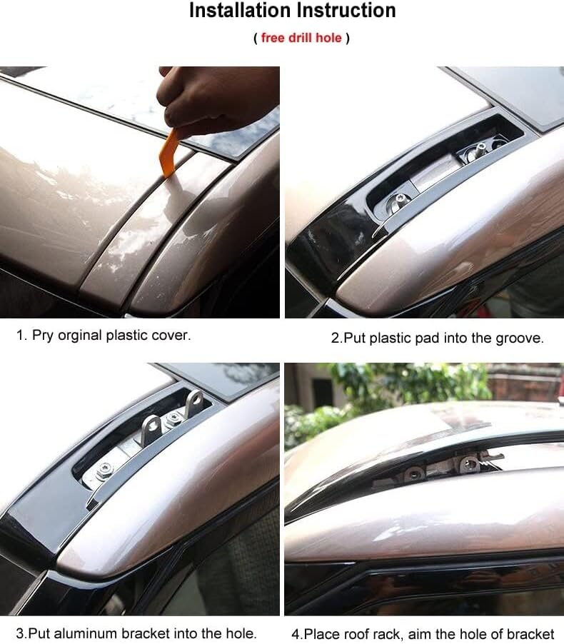 Car roof rack rails for Land Rove Ranger Rover Evoque 2011-2019