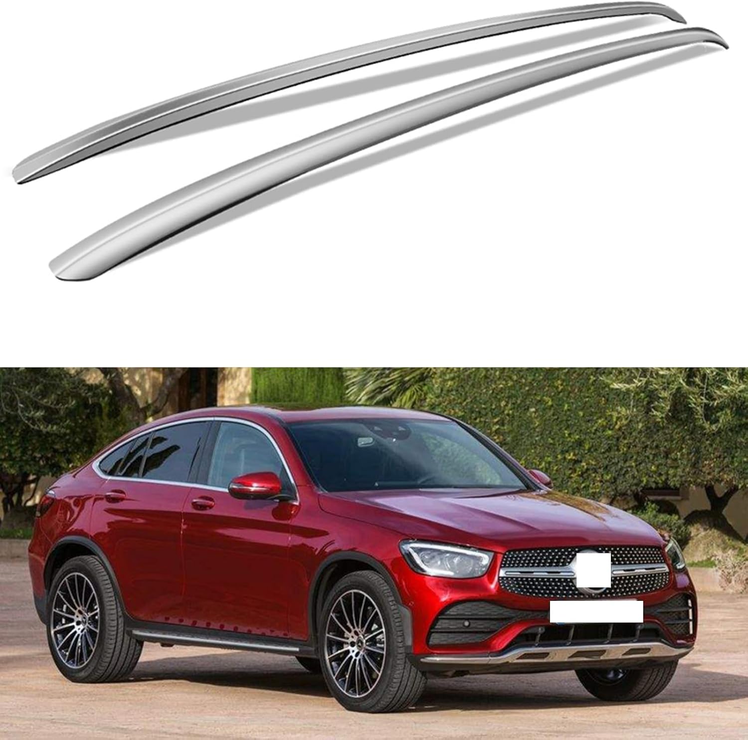 Car roof rack rails for Mercedes Benz GLC Coupe GLC200-GLC400 2017 2018 2019 2020 Car roof rack rails for Mercedes Benz GLC Coupe GLC200-GLC400 2017 2018 2019 2020
