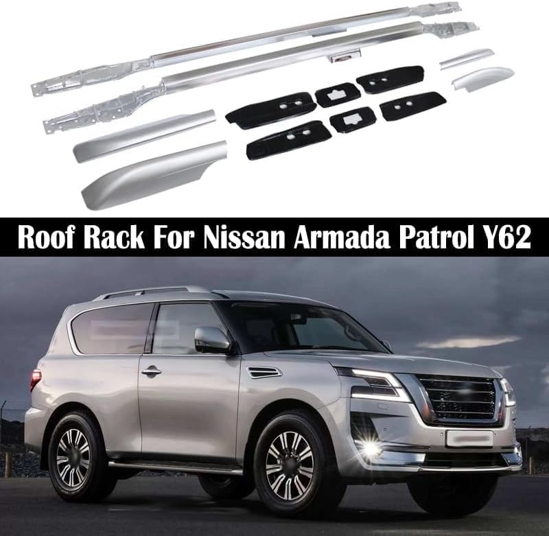 Car roof rack rails for Nissan Armada Patrol Y62 2010-2022 Car roof rack rails for Nissan Armada Patrol Y62 2010-2022
