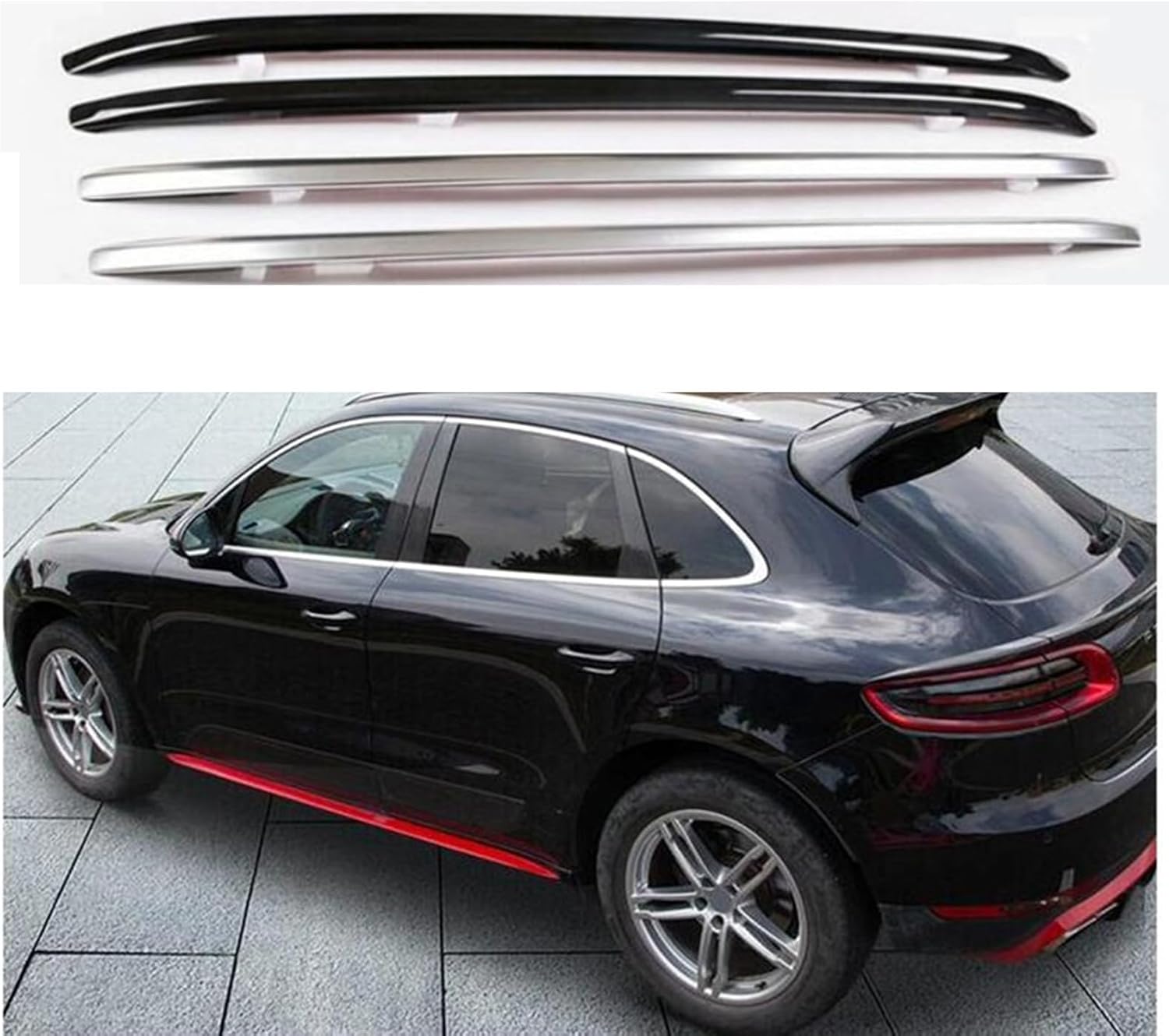 Car roof rack rails for Porsche Macan 2014-2023