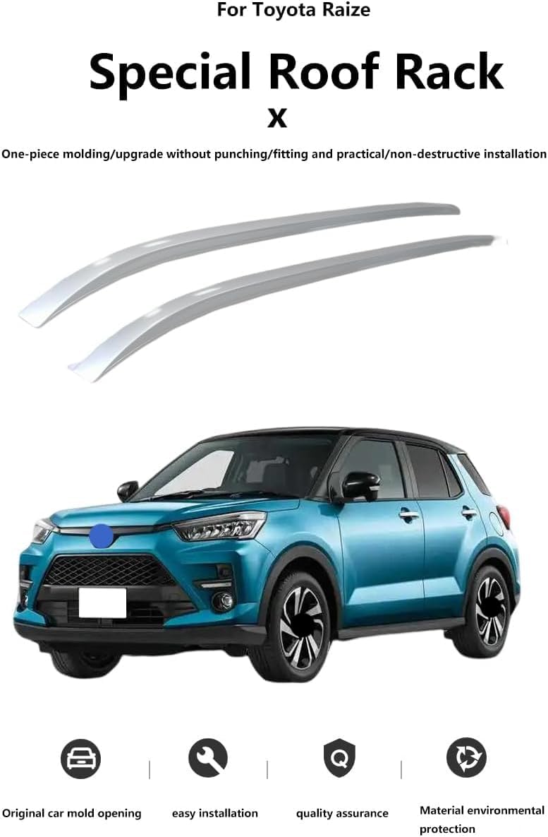 Car roof rack rails for Toyota Raize