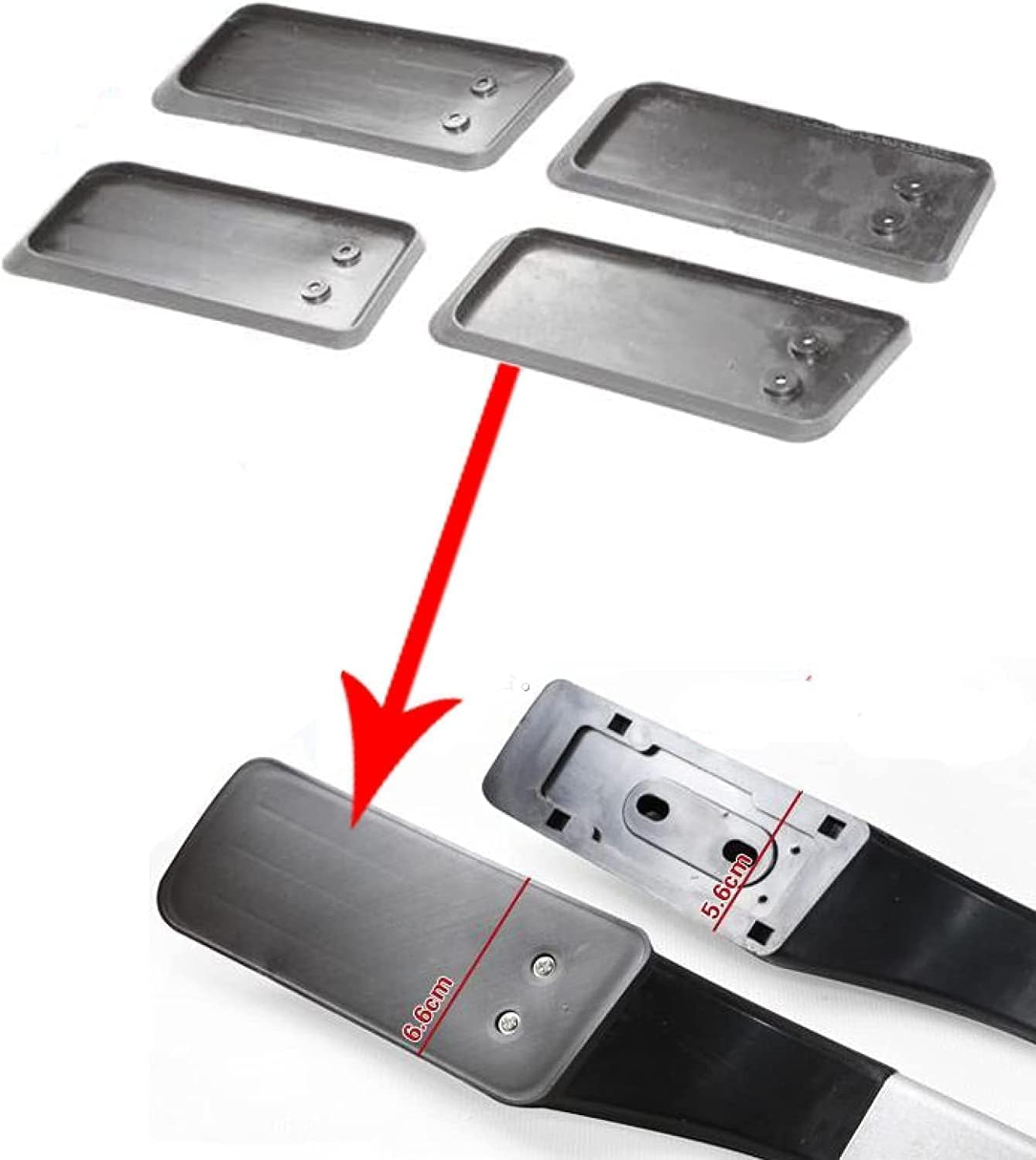 Car roof rack rails for Toyota Yaris 2007-2013