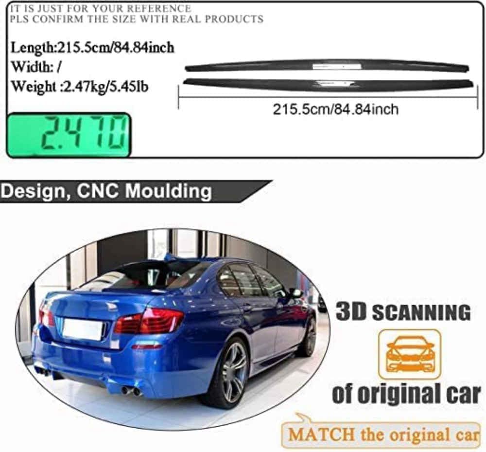 Car Side Skirt for BMW 5 Series F10 M5 528i M Sport Sedan 4 Door 2011-2016