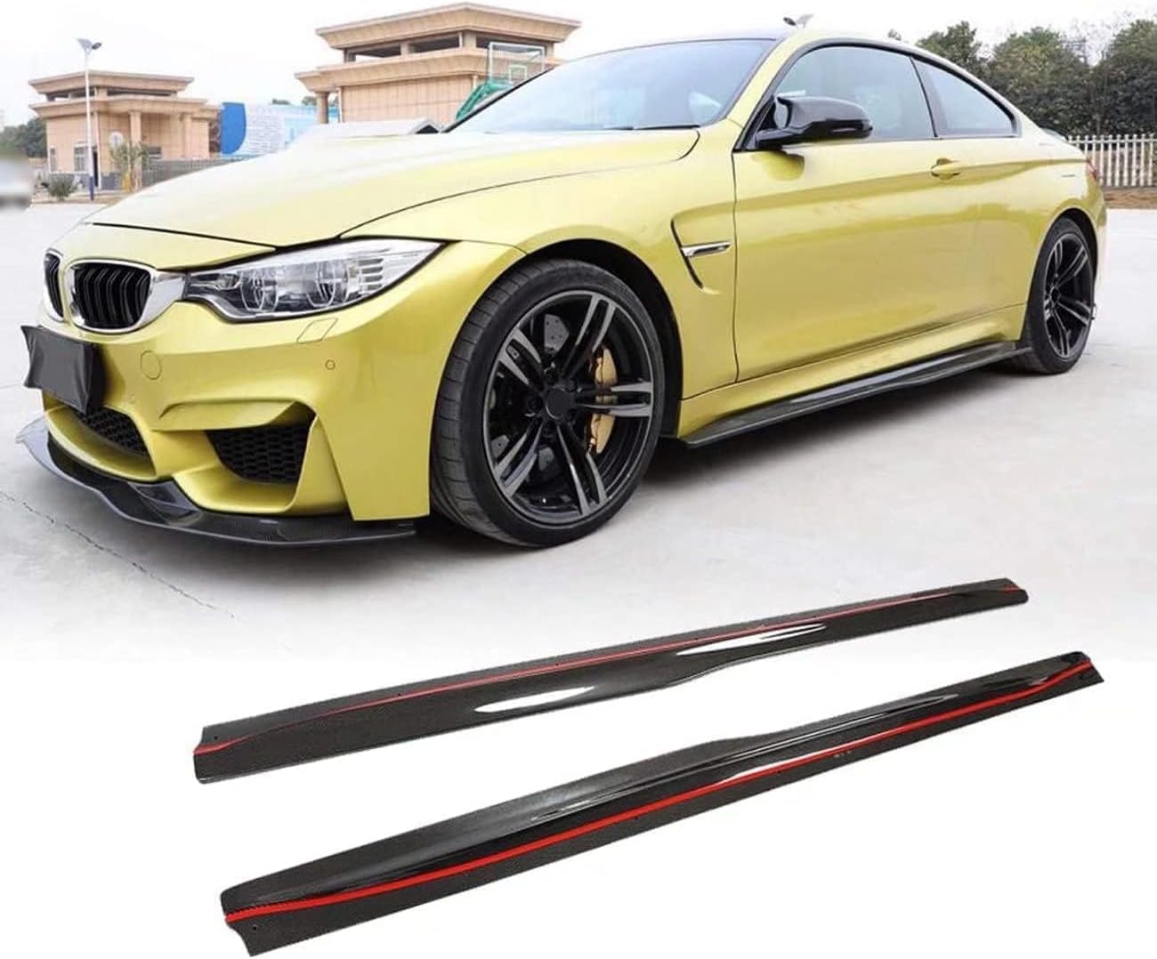 Car Side Skirt for BMW F82 M4 Coupe F83 M4 Convertible 2014-2018 Car Side Skirt for BMW F82 M4 Coupe F83 M4 Convertible 2014-2018