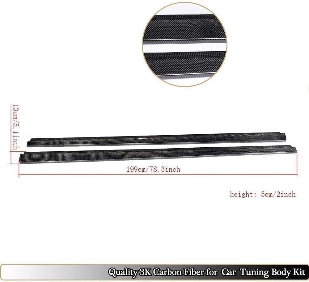 Car Side Skirt for Mercedes Benz W204 C63 AMG Sedan Facelift 2012 2013 2014