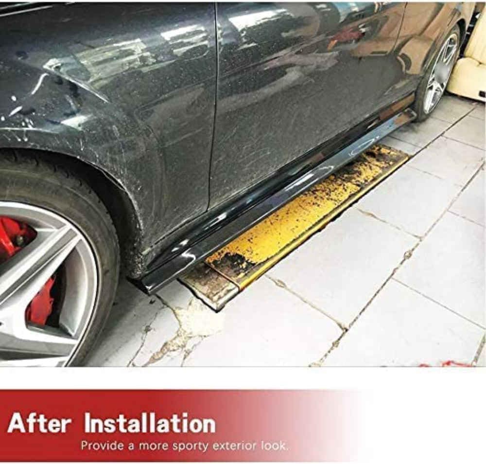Car Side Skirt for Mercedes Benz W204 C204 C63 AMG 2D 4D 2008-2015
