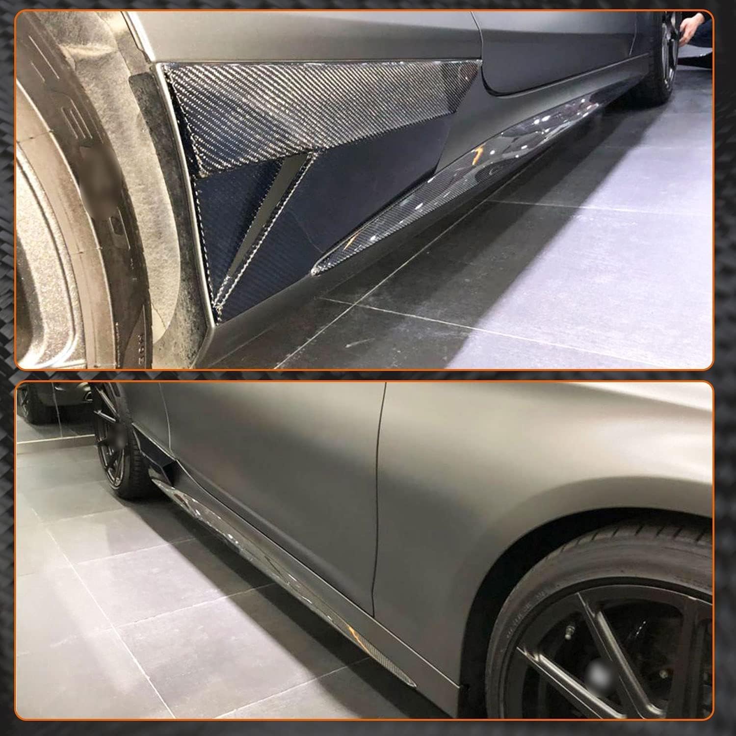 Car Side Skirt for Mercedes-Benz S-Class S500 S550 AMG Coupe 2-Door 2014-2018