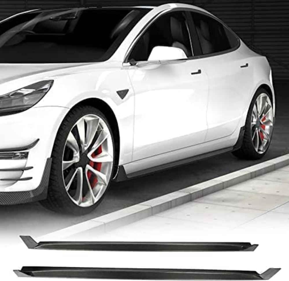 Car Side Skirt for Tesla Model 3 Sedan 2017 2018 2019 Car Side Skirt for Tesla Model 3 Sedan 2017 2018 2019