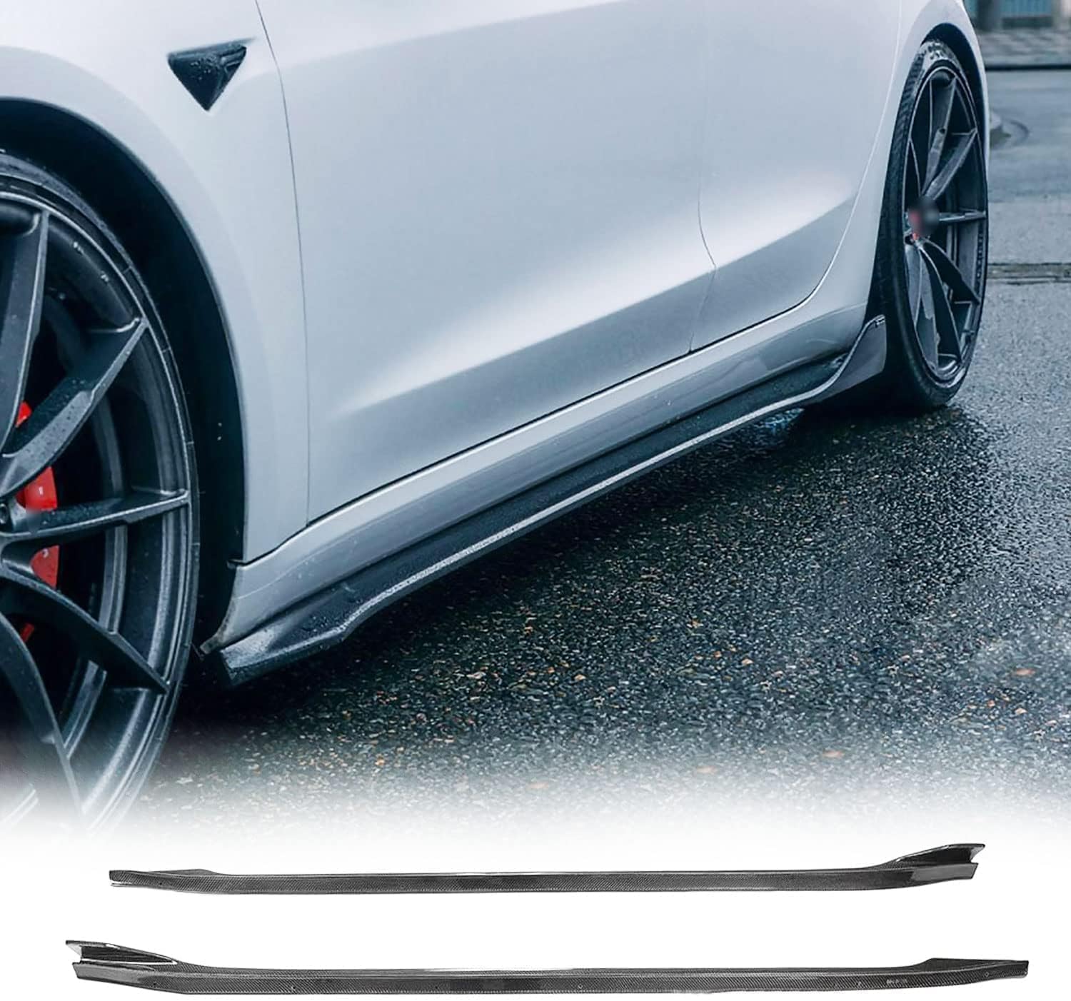 Car Side Skirt for Tesla Model 3 Sedan 4 Door 2017-2021 Car Side Skirt for Tesla Model 3 Sedan 4 Door 2017-2021