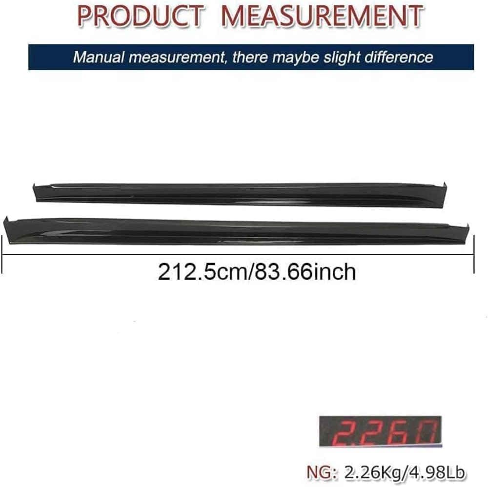 Car Side Skirt for Tesla Model X 75D 90D P90D 100D P100D SUV 2016-2019