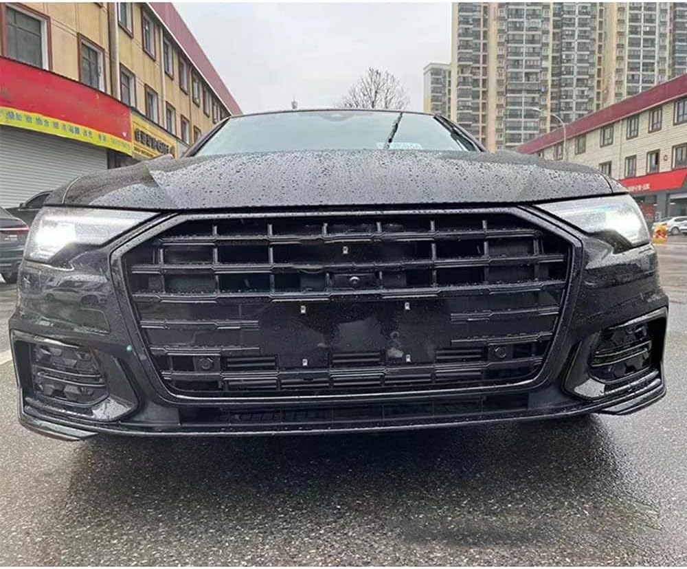 Car Upper Bumper Hood Mesh Grid for Audi A6 2019-2023 A6L S6