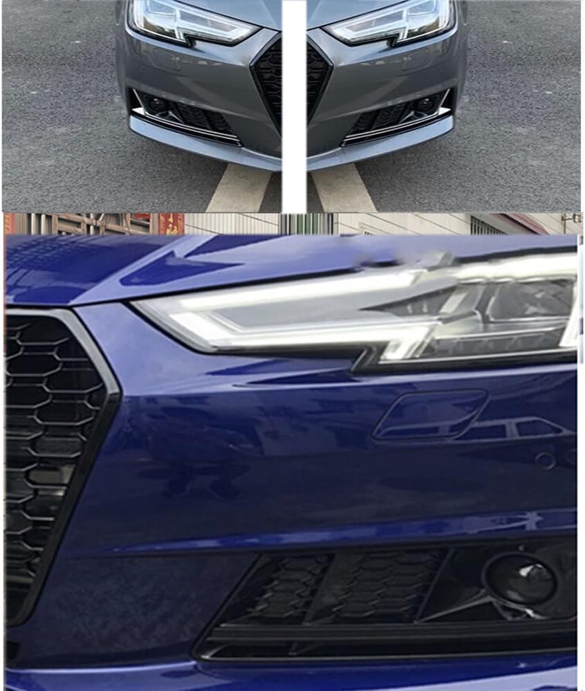 Car Upper Bumper Hood Mesh Grid for Audi A4L RS4 2017 2018 2019 A4 B9
