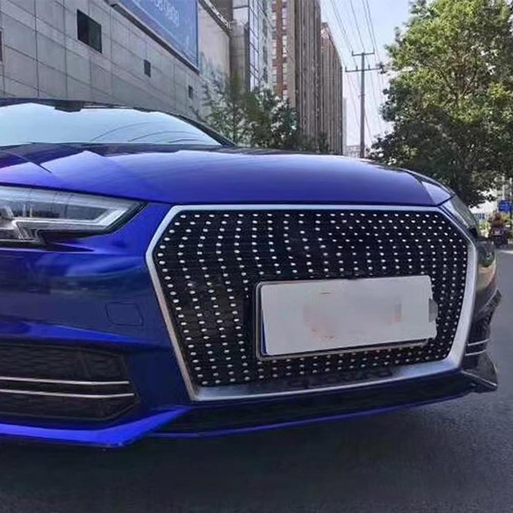Car Upper Bumper Hood Mesh Grid for Audi A4L RS4 2017 2018 2019 B9 S4 Car Upper Bumper Hood Mesh Grid for Audi A4L RS4 2017 2018 2019 B9 S4