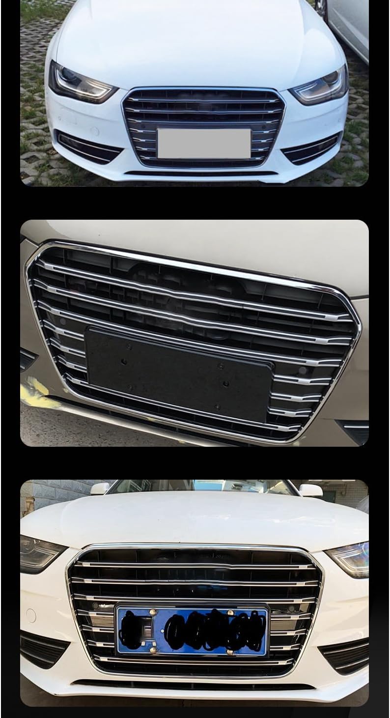 Car Upper Bumper Hood Mesh Grid for Audi A4L A4 S4 2013 2014 2015 2016
