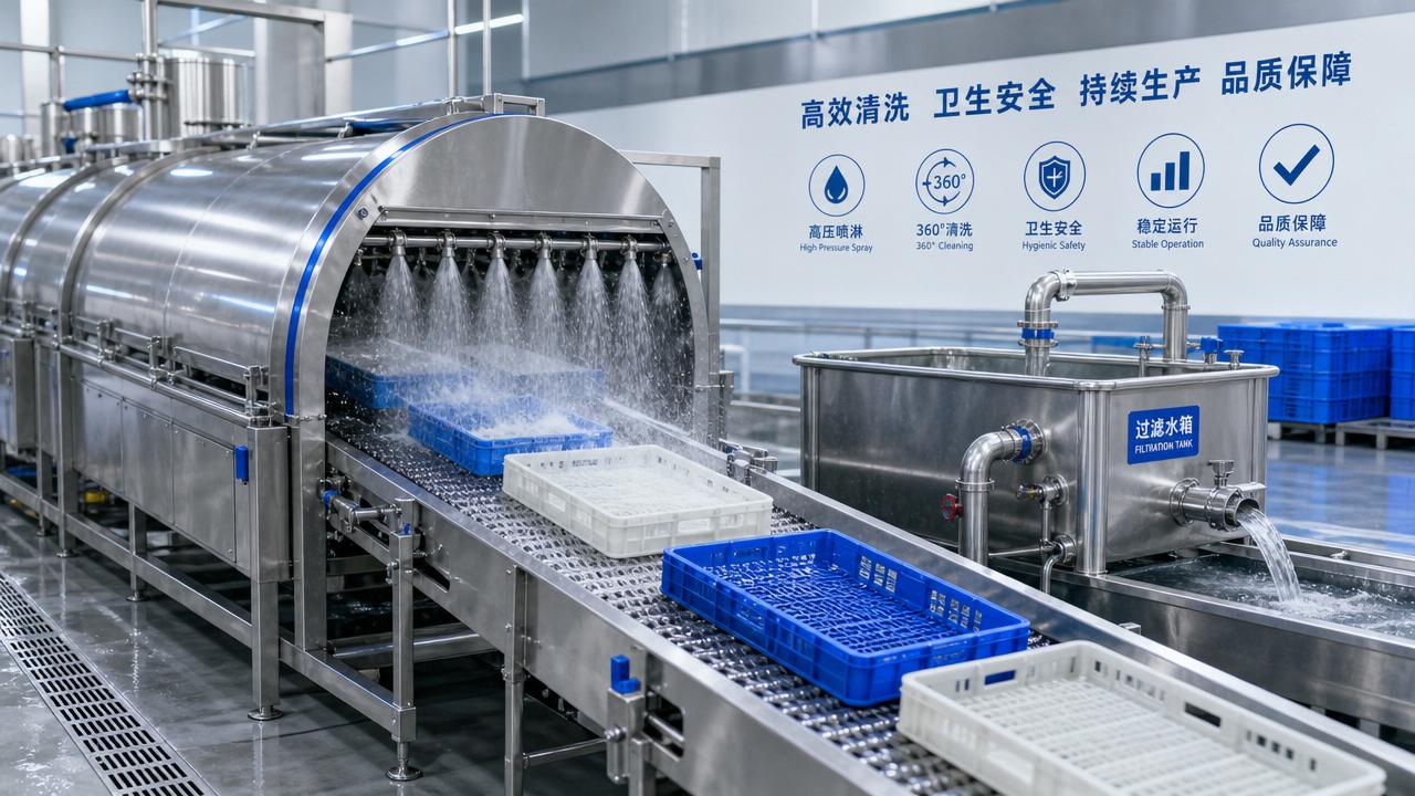 Pourquoi une machine de lavage de contenants laisse des traces d’eau