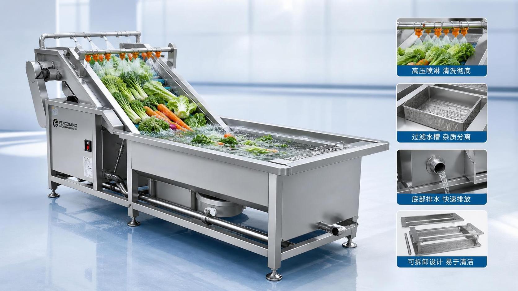 Que faut-il vérifier avant d’acheter une laveuse à pulvérisation pour légumes destinée aux petites usines de transformation ?
