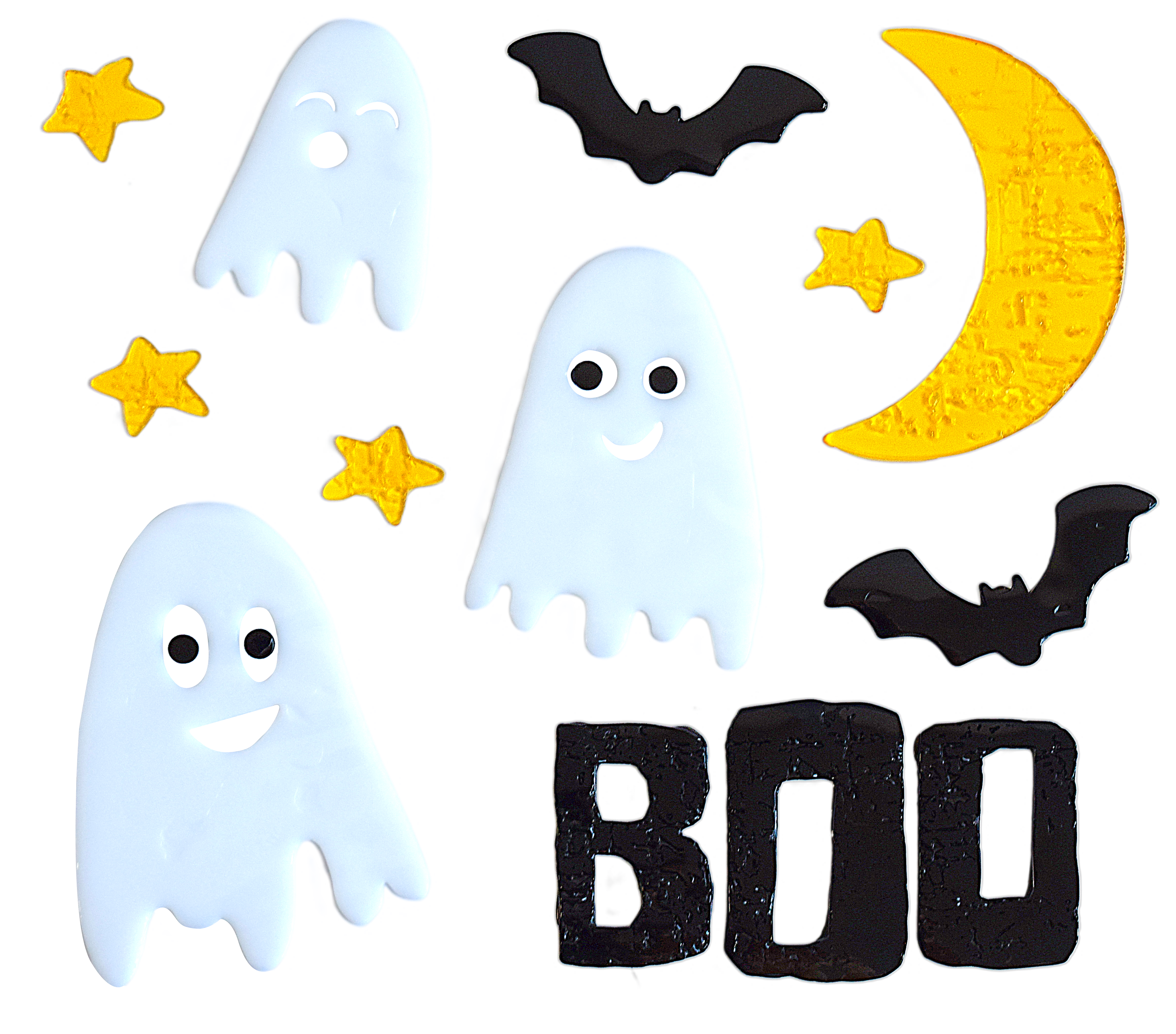 Adhesivos de gel para ventanas de Halloween fantasma calabaza murciélago bruja gato Boo sangre pegatinas decorativas para decoraciones de ventanas de Halloween en el hogar y fiestas