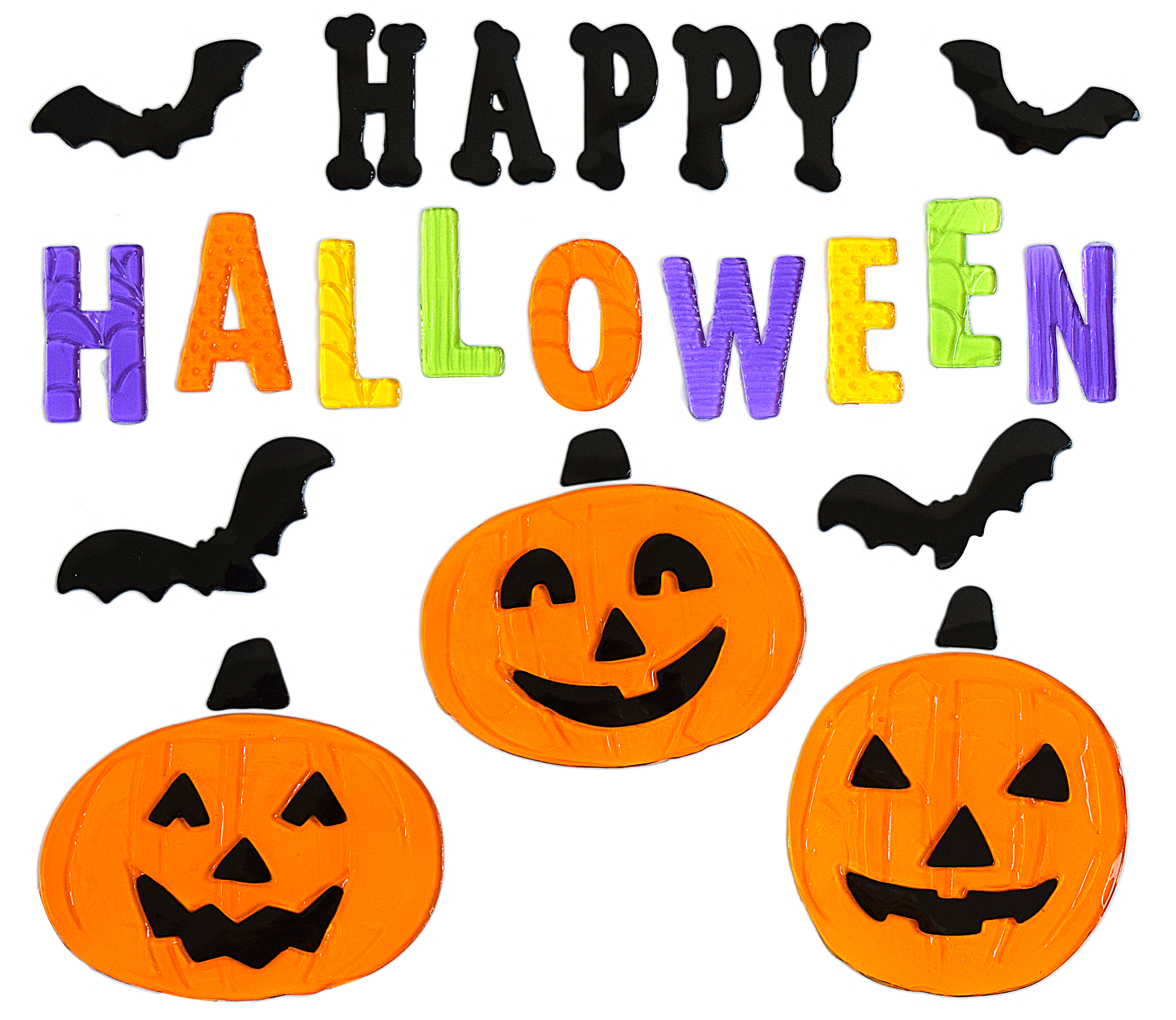 Adhesivos de gel para ventanas de Halloween fantasma calabaza murciélago bruja gato Boo sangre pegatinas decorativas para decoraciones de ventanas de Halloween en el hogar y fiestas