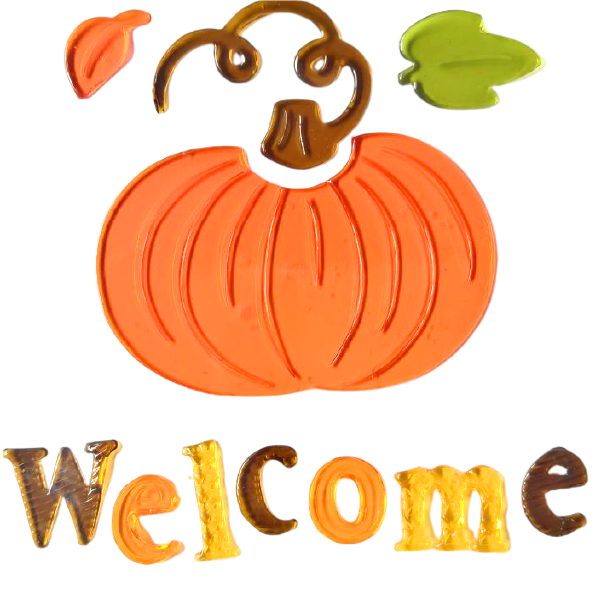 Adhesivos de gel de otoño para ventanas de vidrio, Adhesivos de gel para otoño y Acción de Gracias,Hola hojas de otoño,Calabaza para decoración de ventanas de las fiestas de otoño