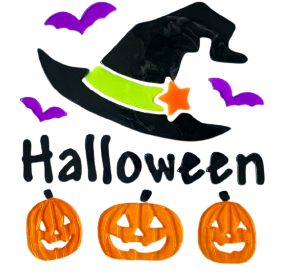 Adhesivos de gel para ventanas de Halloween fantasma calabaza murciélago bruja gato Boo sangre pegatinas decorativas para decoraciones de ventanas de Halloween en el hogar y fiestas