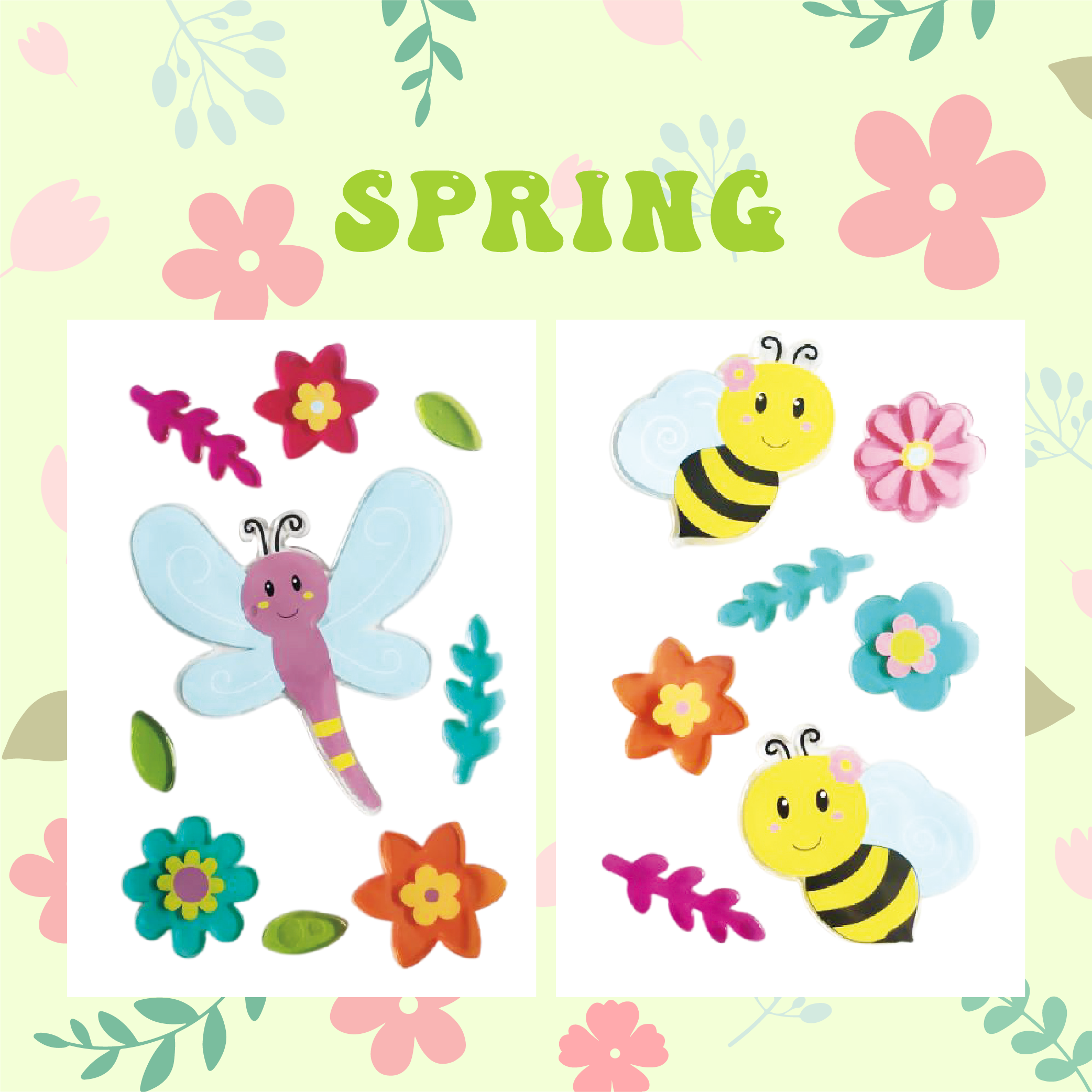 Adhesivos de gel de primavera para ventanas, pegatinas gelatinosas para ventanas de vidrio refrigeradores hogar, decoraciones de bienvenida de primavera para ventanas - flores mariposas pájaro, amor de los niños Adhesivos de gel de primavera para ventanas, pegatinas gelatinosas para ventanas de vidrio refrigeradores hogar, decoraciones de bienvenida de primavera para ventanas - flores mariposas pájaro, amor de los niños