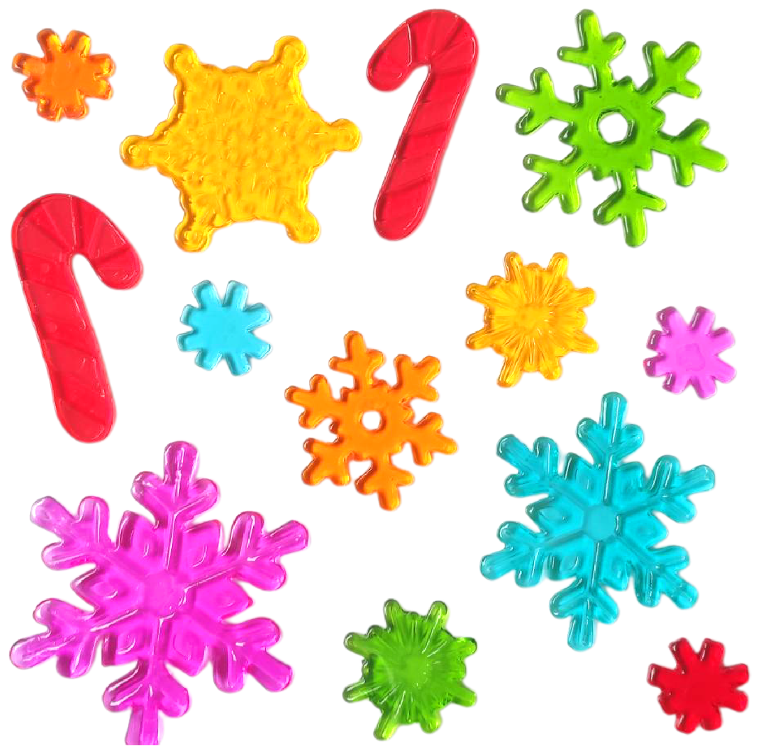 Adhesivos de gel para ventanas de Navidad - Pegatinas de ventana navideñas de Papá Noel, muñeco de nieve, copo de nieve, pingüino, árbol de Navidad y regalo para niños