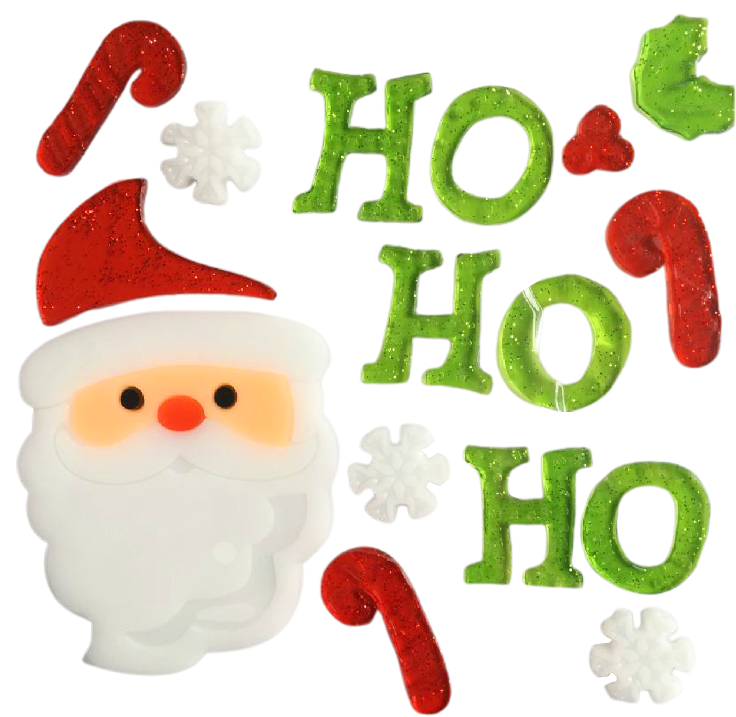 Adhesivos de gel para ventanas de Navidad - Pegatinas de ventana navideñas de Papá Noel, muñeco de nieve, copo de nieve, pingüino, árbol de Navidad y regalo para niños