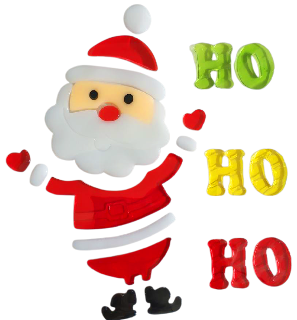 Adhesivos de gel para ventanas de Navidad - Pegatinas de ventana navideñas de Papá Noel, muñeco de nieve, copo de nieve, pingüino, árbol de Navidad y regalo para niños