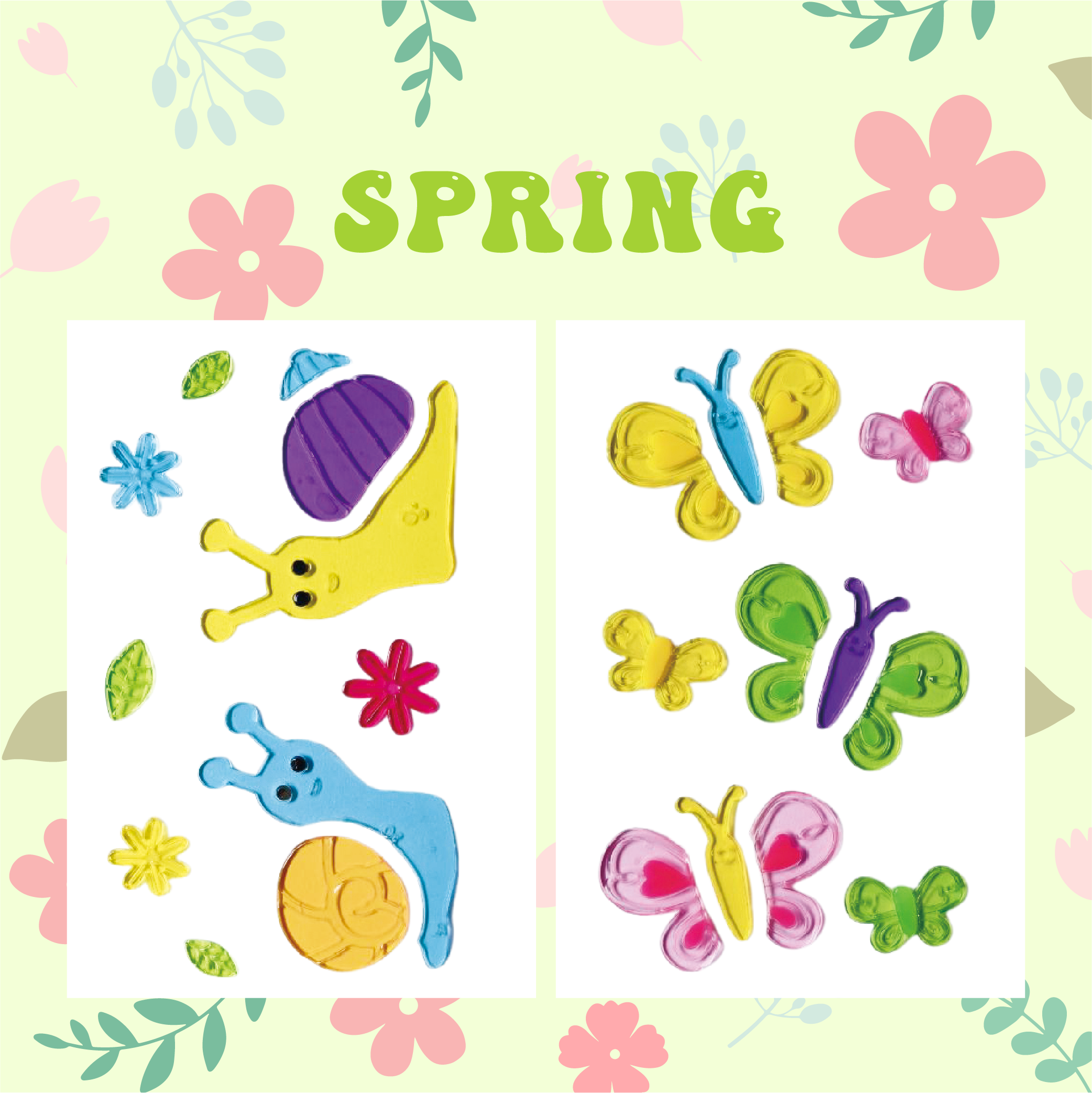 Adhesivos de gel de primavera para ventanas, pegatinas de gelatina para ventanas para vidrio, refrigeradores y hogar, decoraciones de primavera para ventanas de bienvenida - flores mariposas pájaro, amor de los niños Adhesivos de gel de primavera para ventanas, pegatinas de gelatina para ventanas para vidrio, refrigeradores y hogar, decoraciones de primavera para ventanas de bienvenida - flores mariposas pájaro, amor de los niños