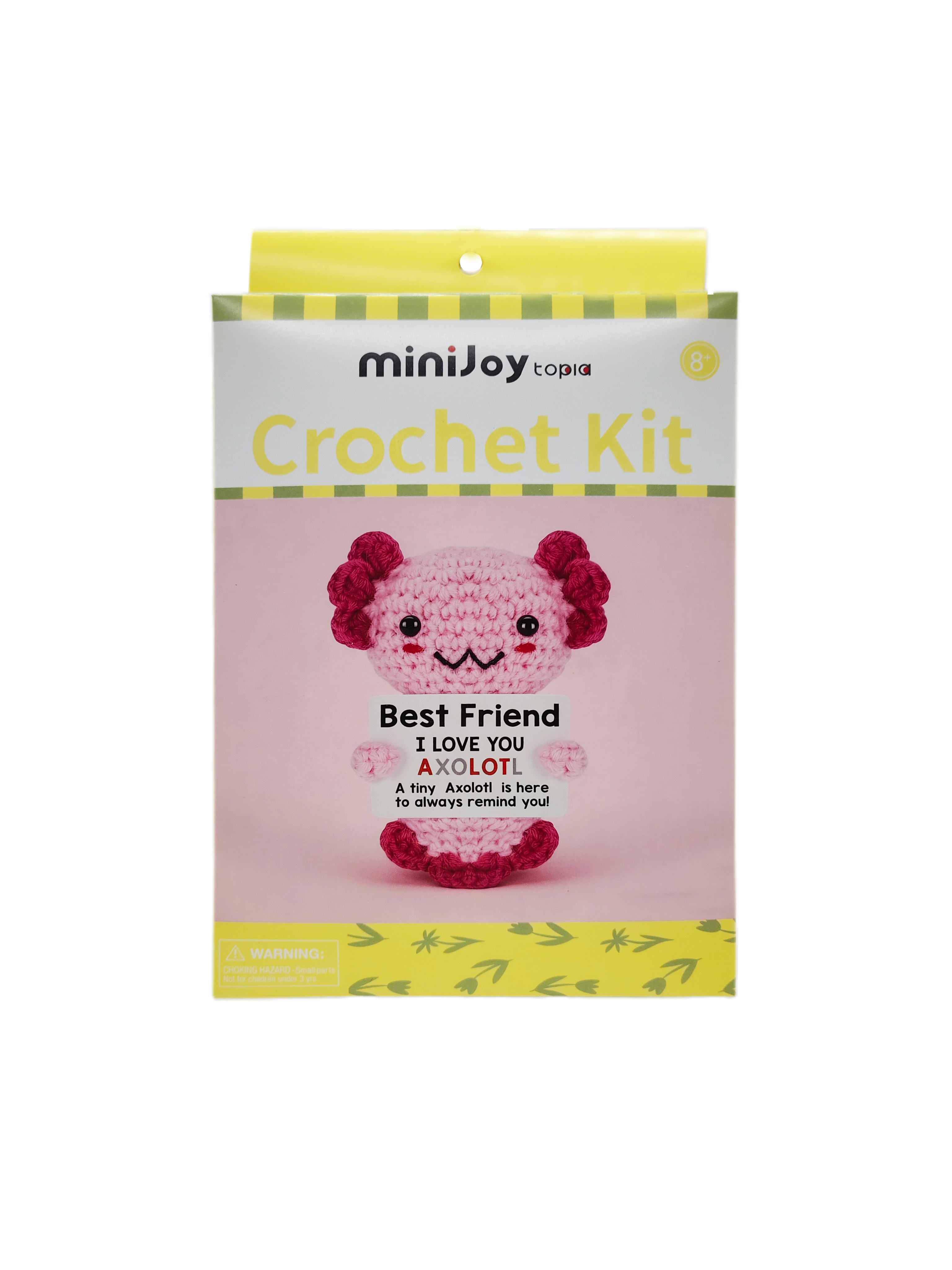 Kit de manualidades DIY para muñeca de ganchillo positiva OEM ODM personalizado al por mayor, paquete de inicio de muñeca tejida a mano con patrón personalizado personalizado para principiantes, manualidades artísticas, ocio en el hogar y regalo para festivales