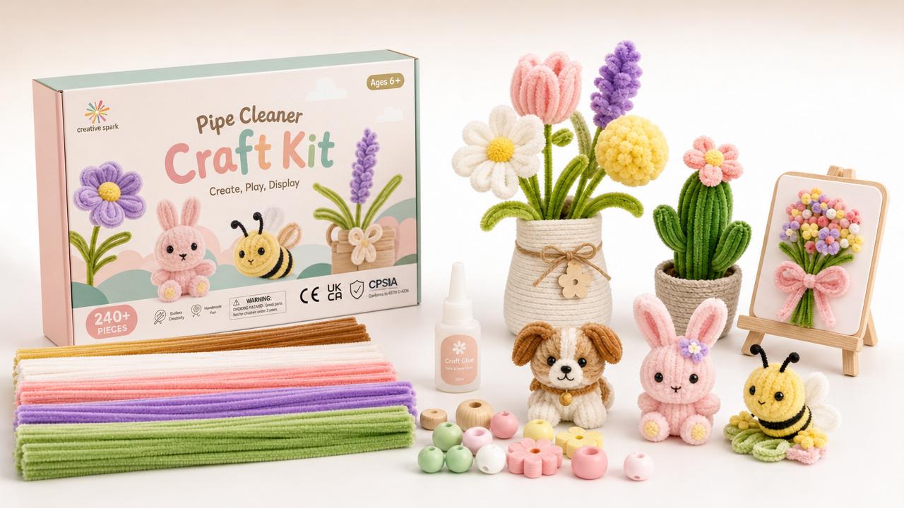 ¿Qué tan seguro es un kit de manualidades con limpiapipas para niños pequeños? Puntos clave antes de comprar