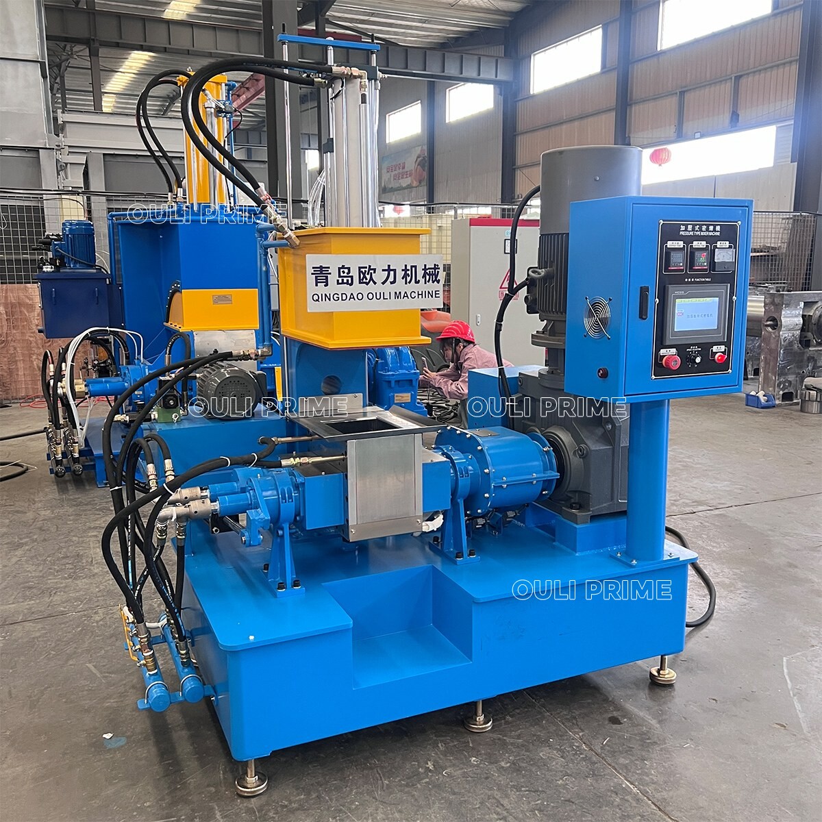 Machine de malaxage de caoutchouc à dispersion pneumatique