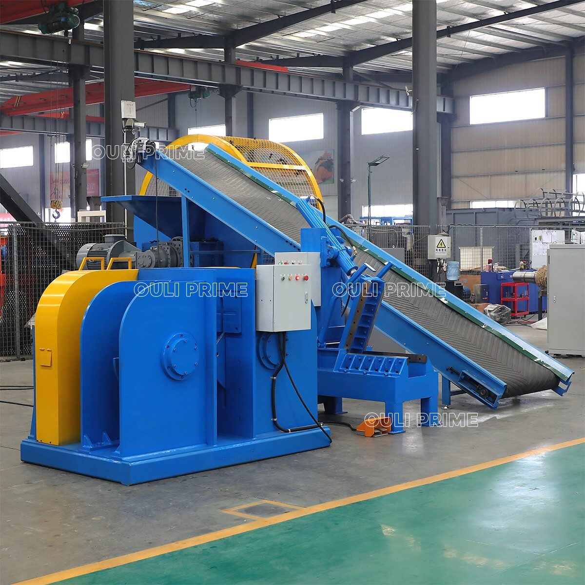 Machine de séparation des fibres de caoutchouc / Machine de recyclage des pneus usagés