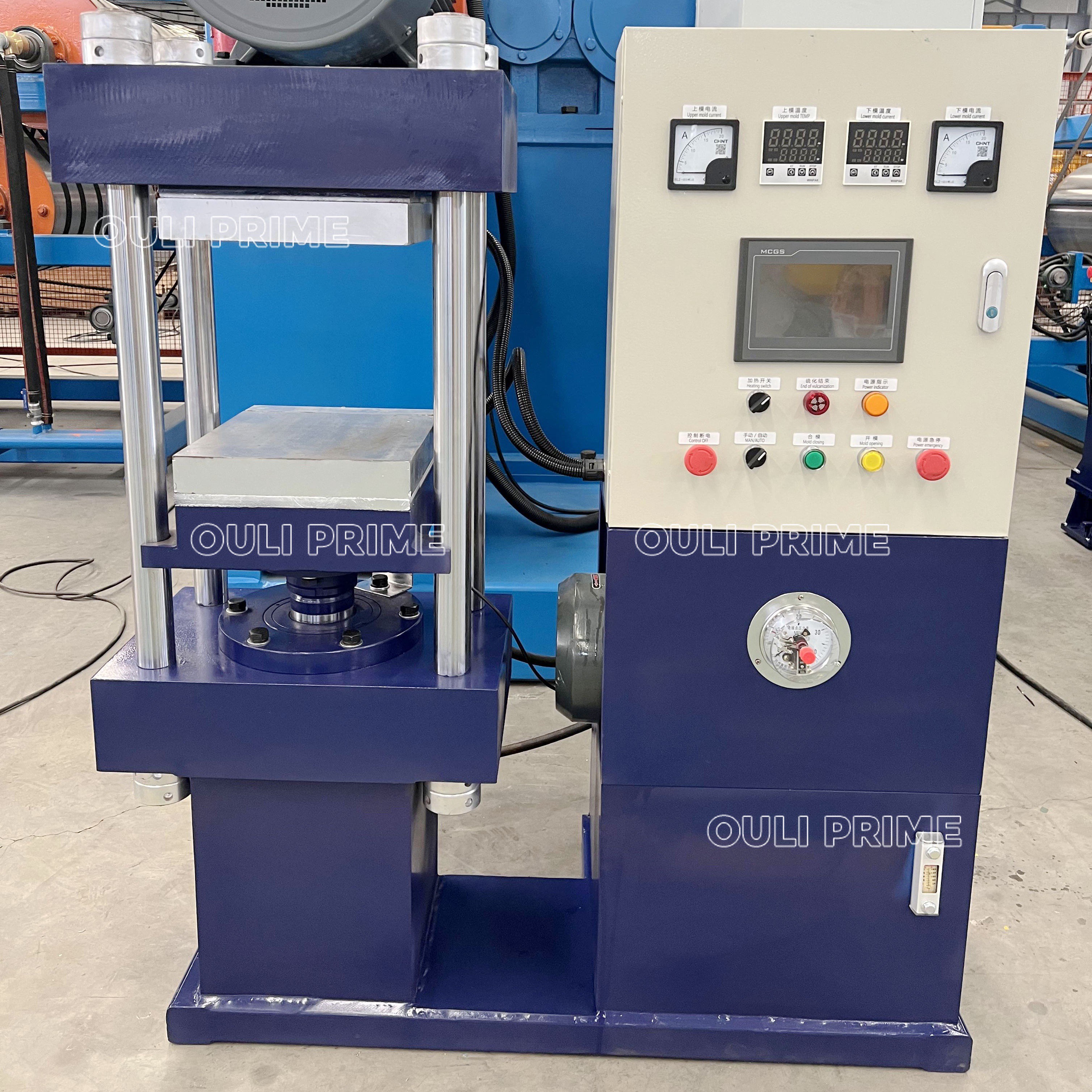 Machine de vulcanisation du caoutchouc de laboratoire
