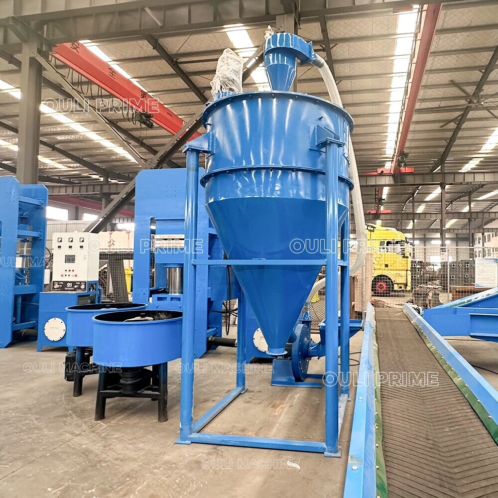 Máquina separadora de fibra de caucho / Máquina de reciclaje de neumáticos usados