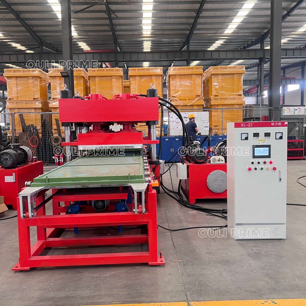 250Ton XLB-D 1100×2200 máquina para hacer baldosas de goma / máquina para baldosas de goma