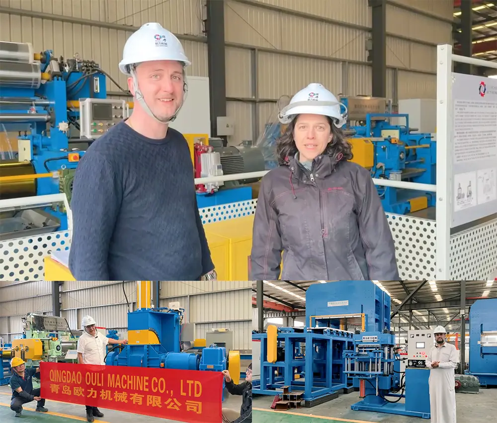 Des clients du monde entier visitent notre usine pour inspecter les mélangeurs de caoutchouc, les mélangeurs Banbury et les vulcanisateurs